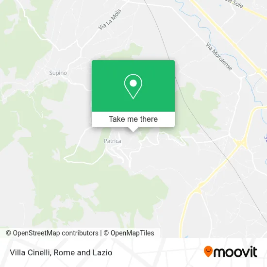 Villa Cinelli map