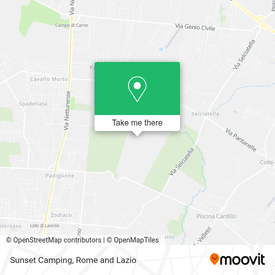 Sunset Camping map