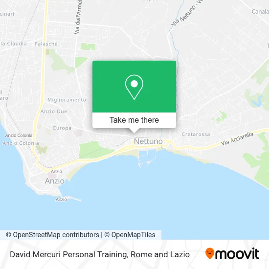 David Mercuri Personal Training map