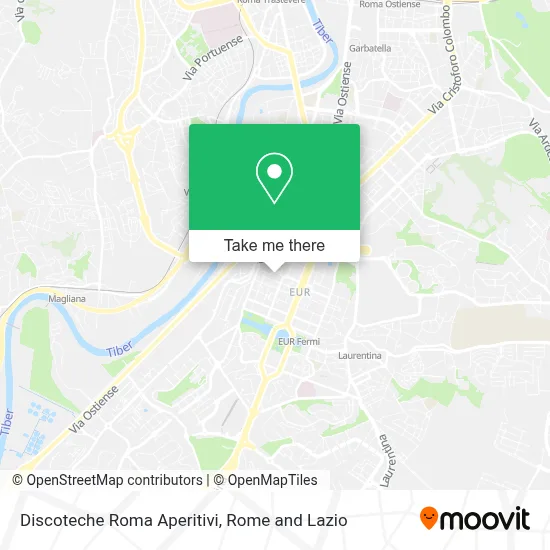 Discoteche Roma Aperitivi map