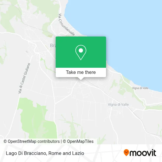 Lago Di Bracciano map