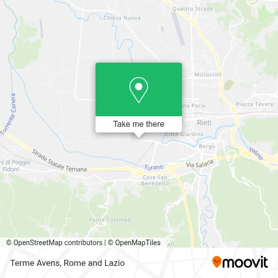 Terme Avens map