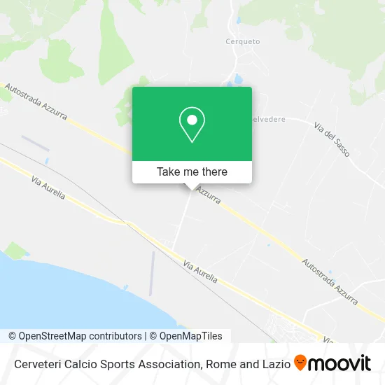 Cerveteri Calcio Sports Association map