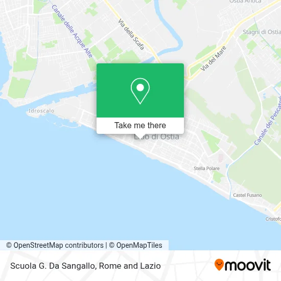 Scuola G. Da Sangallo map