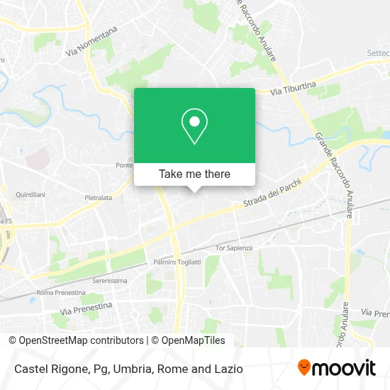 Castel Rigone, Pg, Umbria map