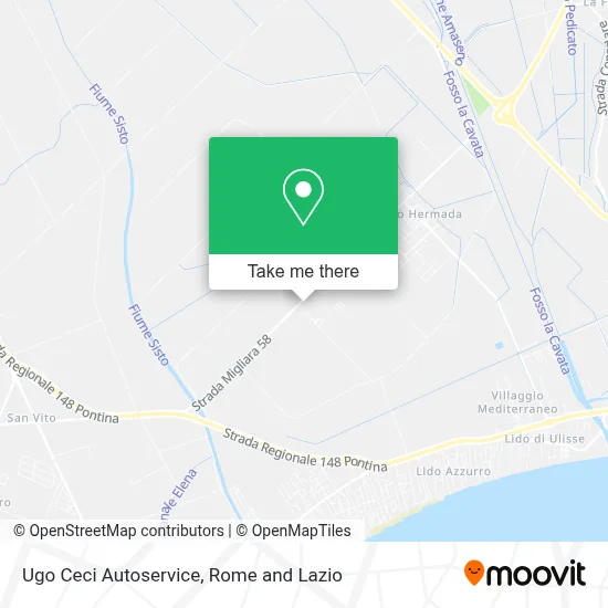 Ugo Ceci Autoservice map