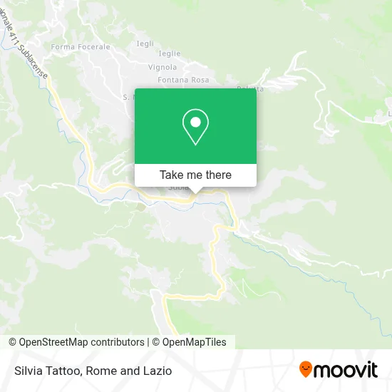 Silvia Tattoo map