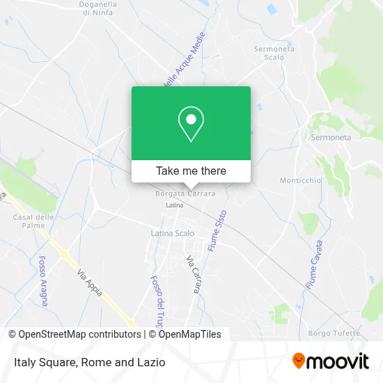 Italy Square map