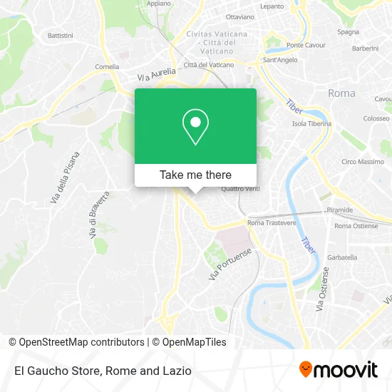 El Gaucho Store map