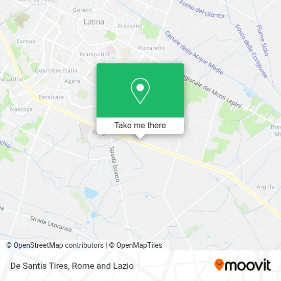 De Santis Tires map