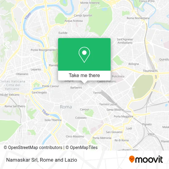 Namaskar Srl map