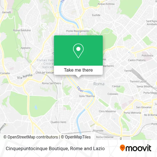 Cinquepuntocinque Boutique map