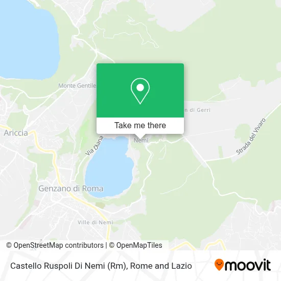 Castello Ruspoli Di Nemi (Rm) map