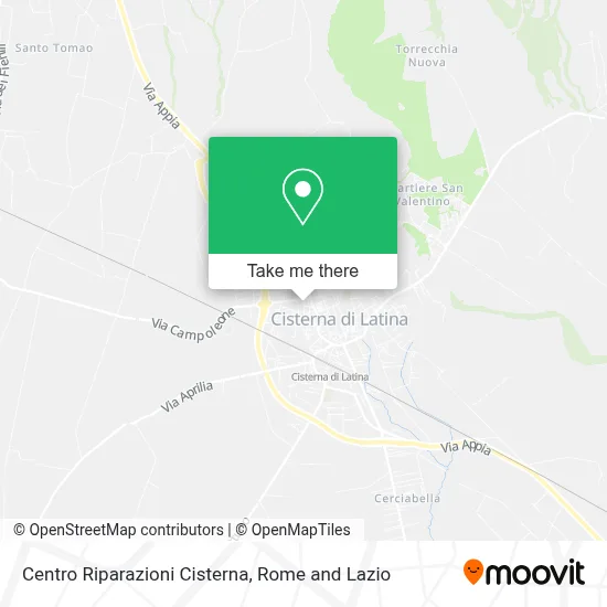 Centro Riparazioni Cisterna map
