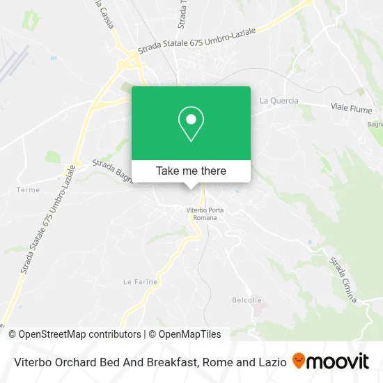 Viterbo Orchard Bed And Breakfast map