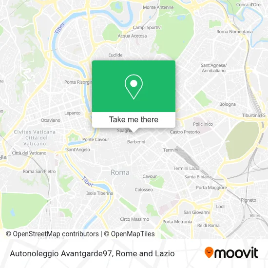 Autonoleggio Avantgarde97 map