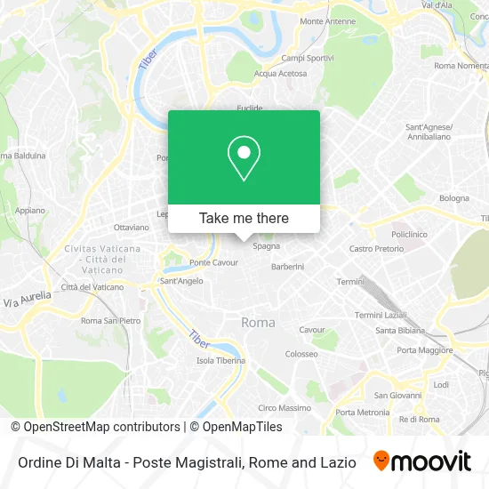Ordine Di Malta - Poste Magistrali map