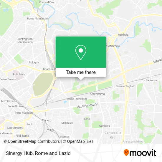 Sinergy Hub map