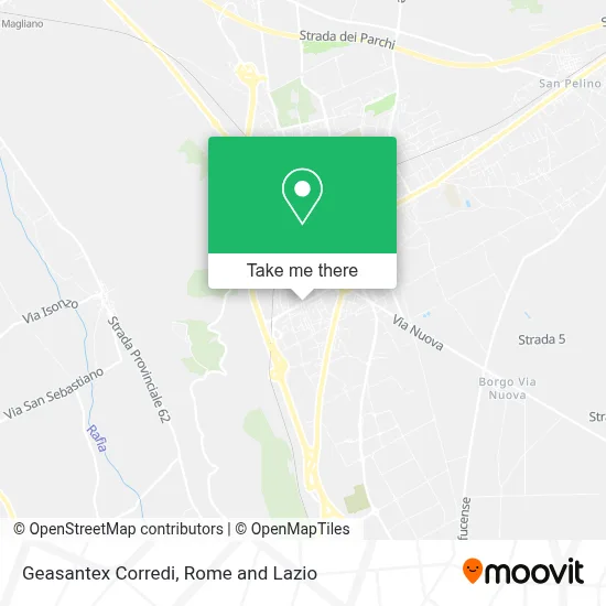 Geasantex Corredi map