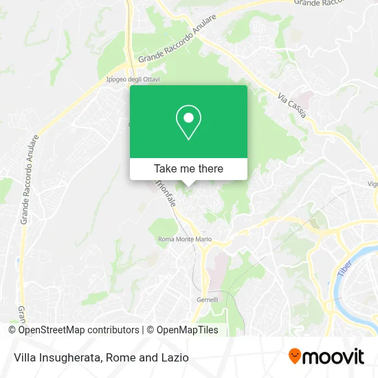 Villa Insugherata map