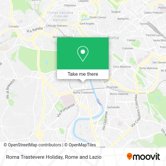 Roma Trastevere Holiday map