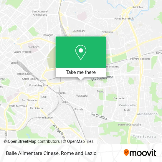 Baile Alimentare Cinese map