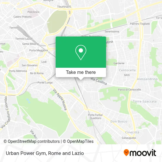 Urban Power Gym map