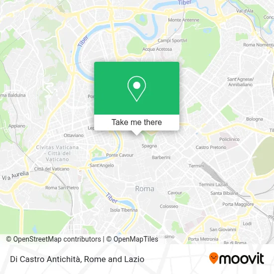 Di Castro Antichità map