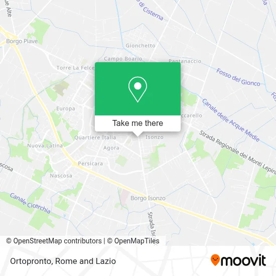 Ortopronto map