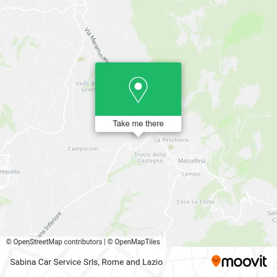 Sabina Car Service Srls map