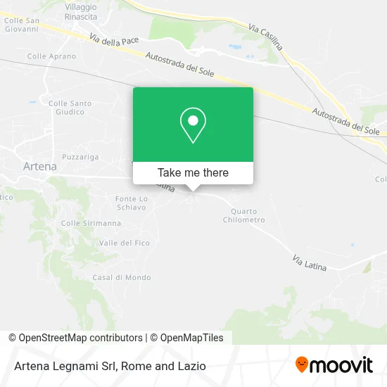 Artena Legnami Srl map
