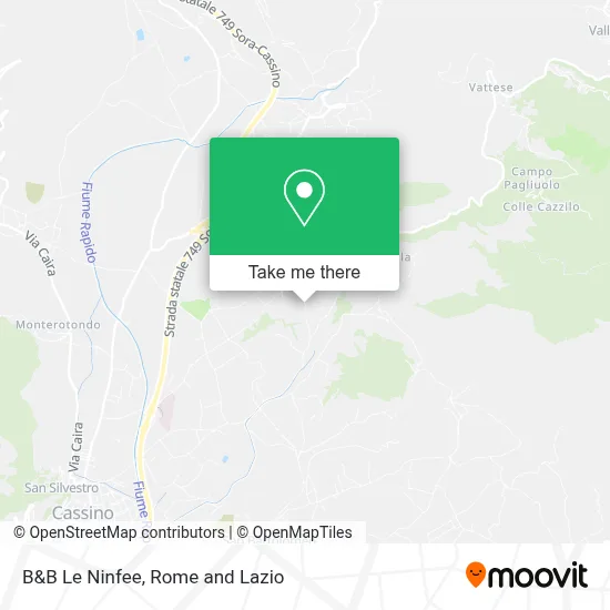 B&B Le Ninfee map