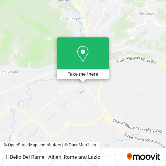 Il Bello Del Rame - Alfieri map