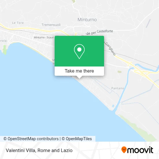 Valentini Villa map