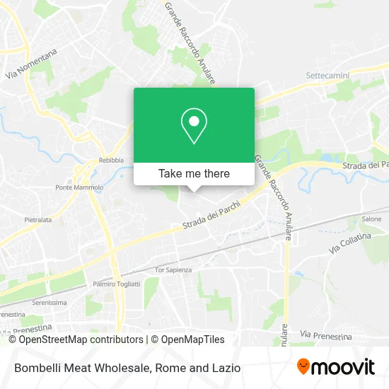 Bombelli Meat Wholesale map