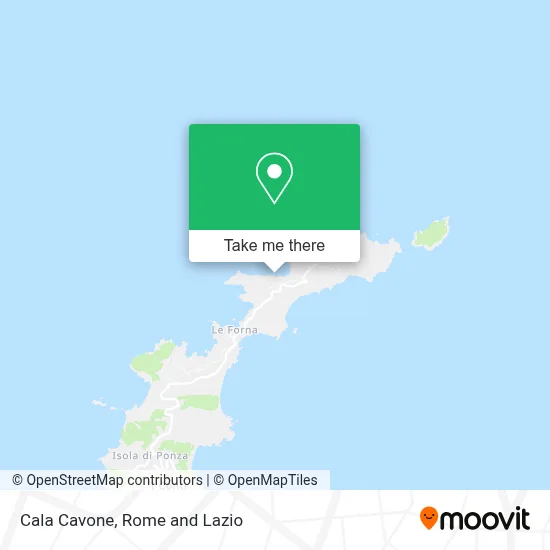 Cala Cavone map