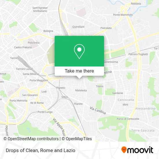 Drops of Clean map