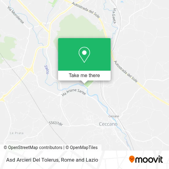 Asd Arcieri Del Tolerus map