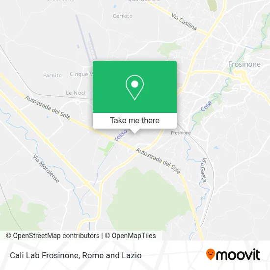 Cali Lab Frosinone map