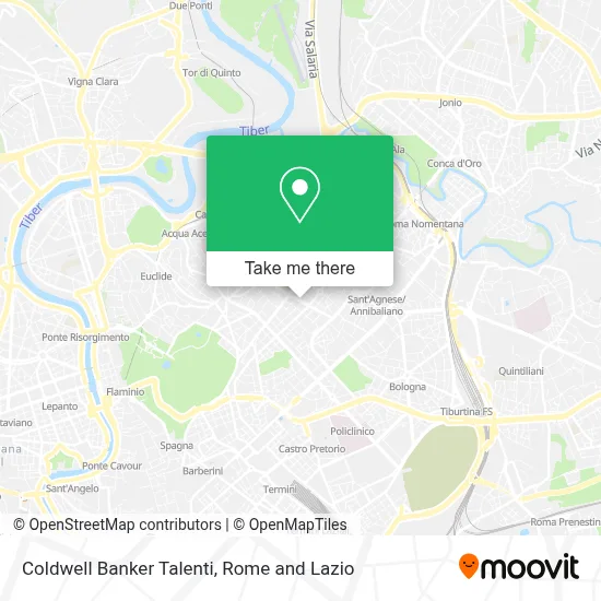 Coldwell Banker Talenti map
