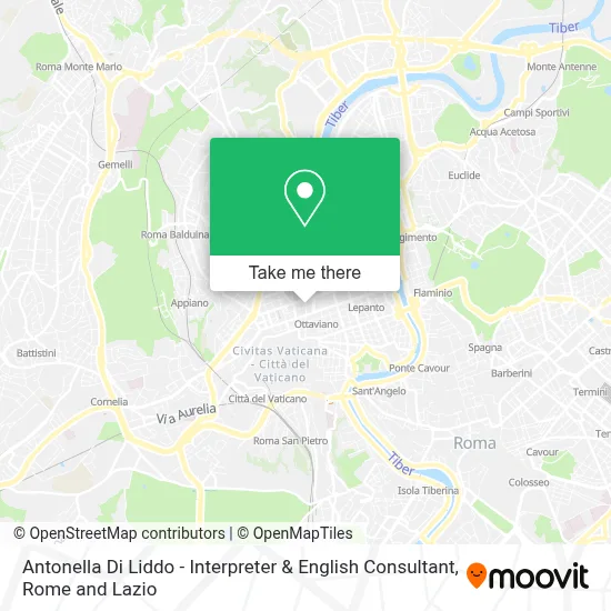 Antonella Di Liddo - Interpreter & English Consultant map