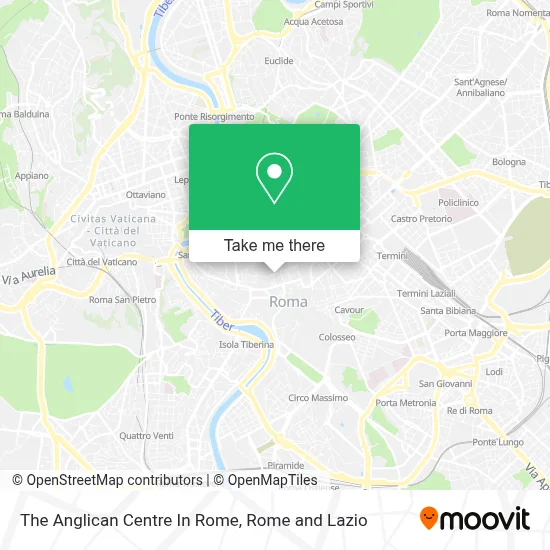 The Anglican Centre In Rome map