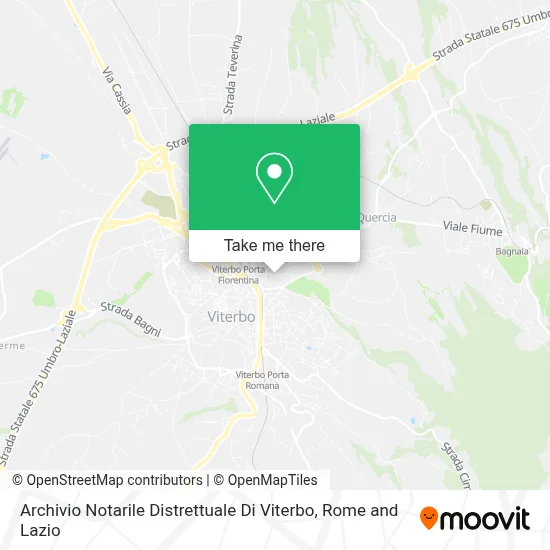 Archivio Notarile Distrettuale Di Viterbo map