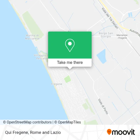 Qui Fregene map