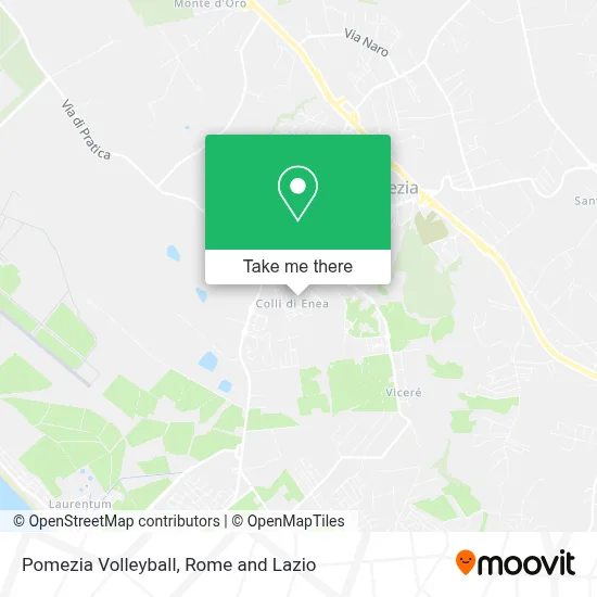 Pomezia Volleyball map