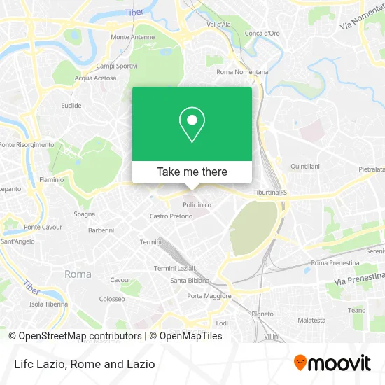 Lifc  Lazio map