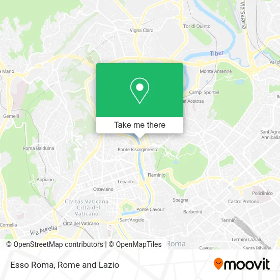 Esso Roma map