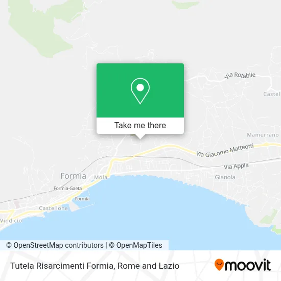 Tutela Risarcimenti Formia map