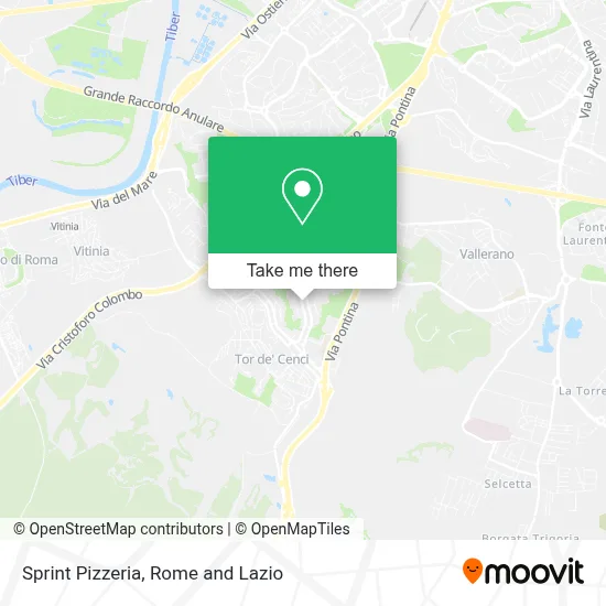 Sprint Pizzeria map