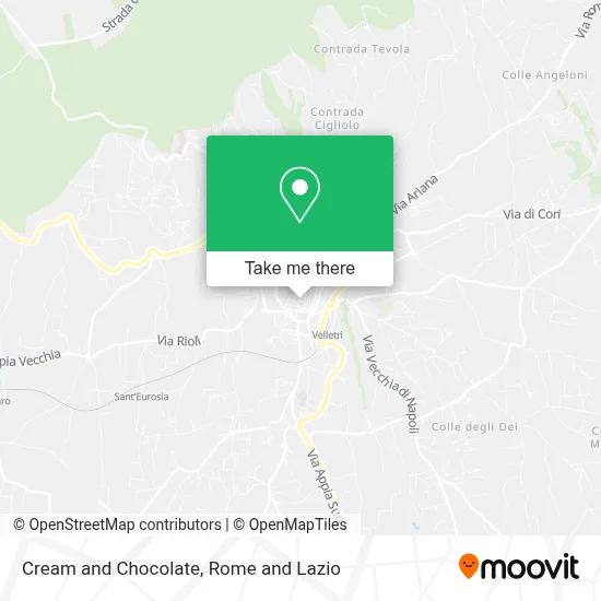Cream and Chocolate map